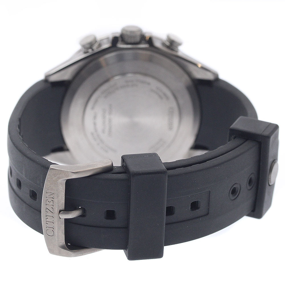 CITIZEN CC4050-18L/F950-0029S02 Attesa ACT Line Chronograph Date Solar Radio Controlled Men's Watch Excellent Condition with Warranty Card