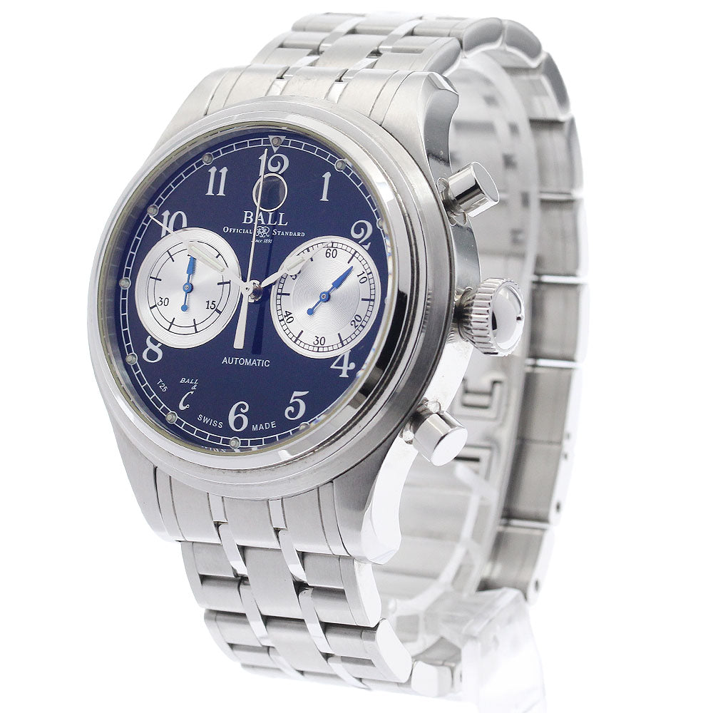 BALLWATCH CM1052D-L3FJ-BK Trainmaster Cannonball Chronograph Automatic Men's Watch (with box)