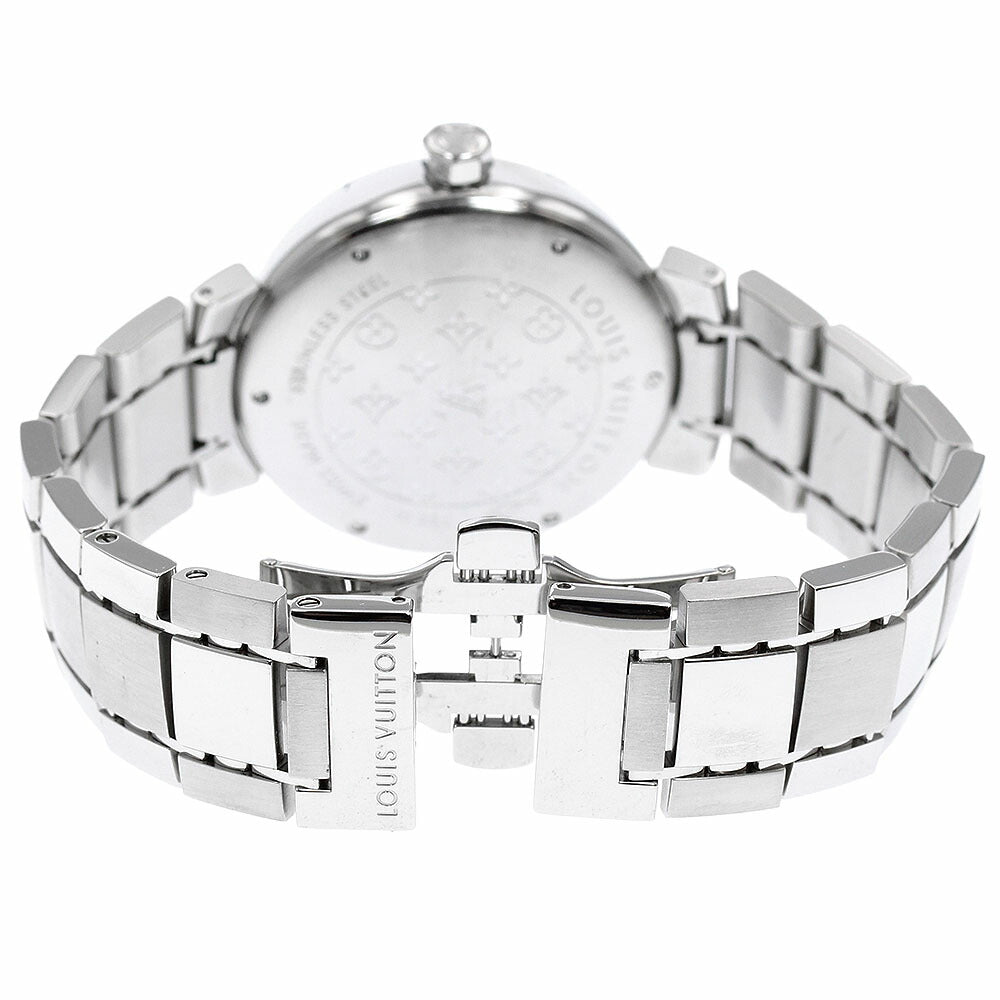 LOUIS VUITTON Q1112 Tambour Date Quartz Men's Watch