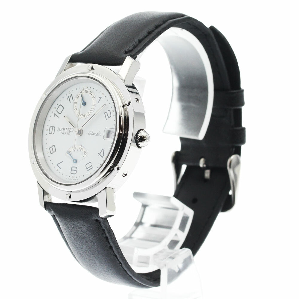 HERMES CL5.710 Clipper Power Reserve GMT Automatic Men's Watch with Warranty Card