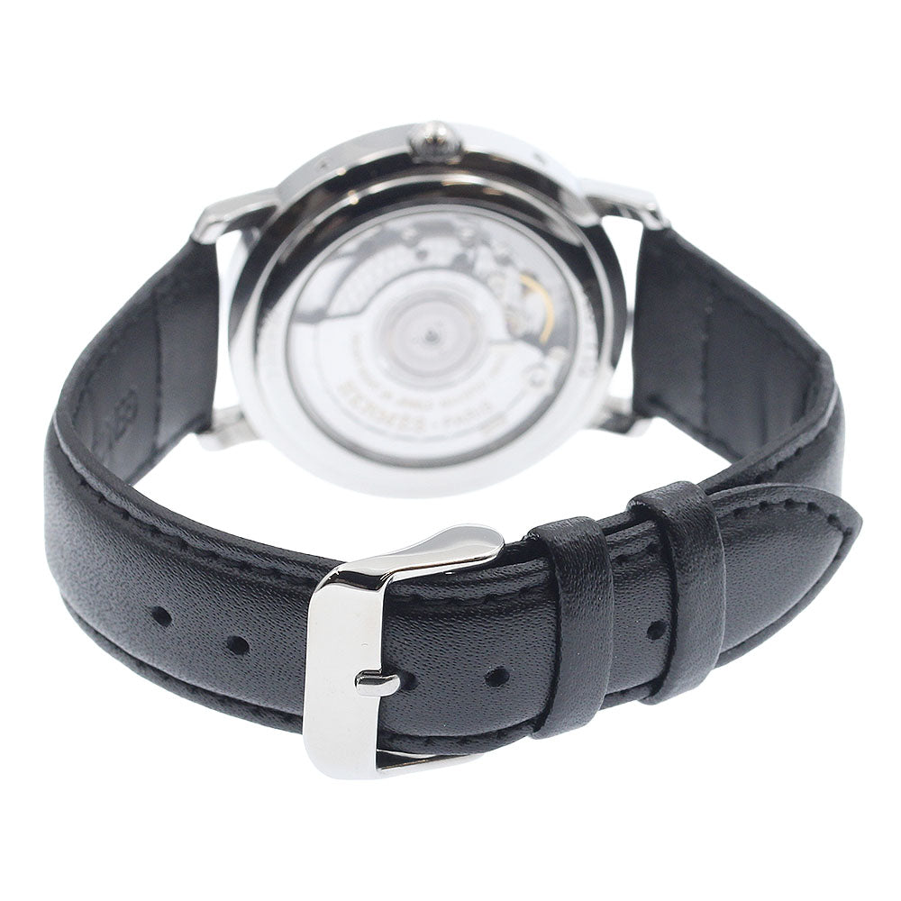 HERMES CL5.710 Clipper Power Reserve GMT Automatic Men's Watch with Warranty Card