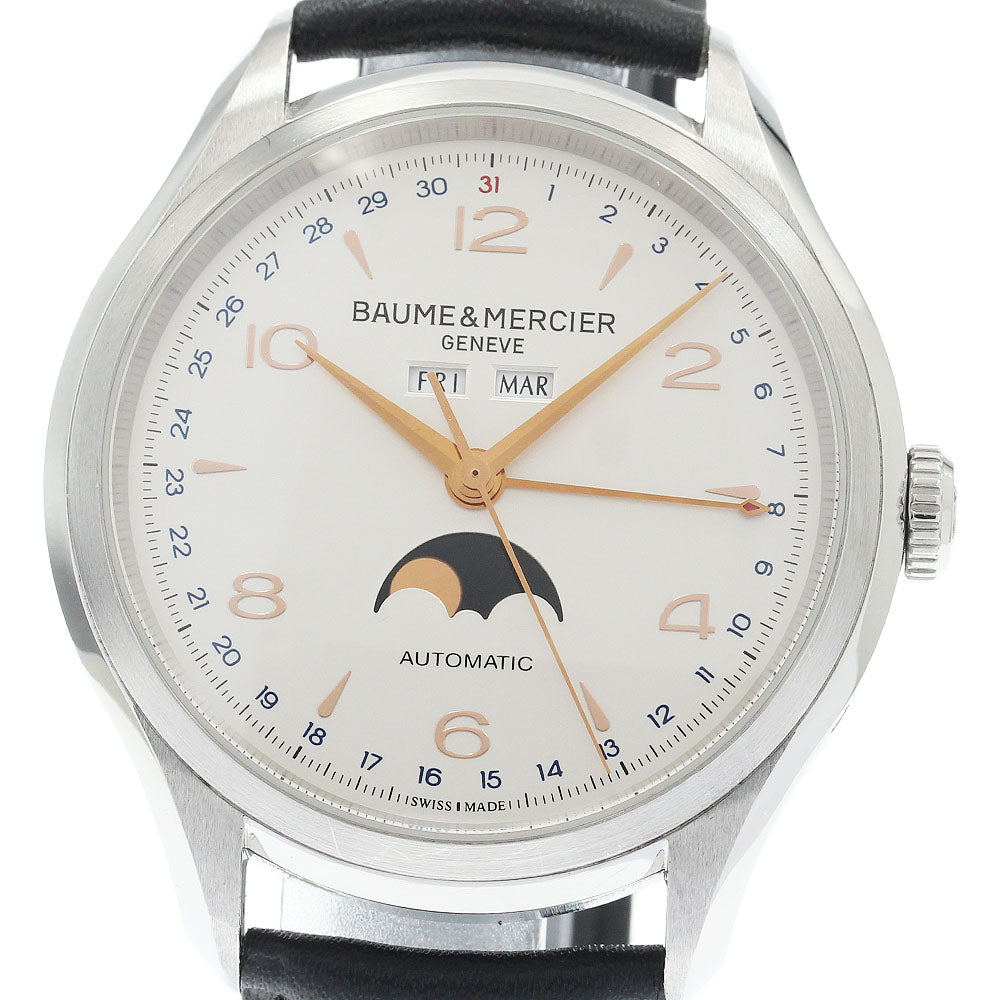Baume & Mercier 65718 Clifton Moonphase Triple Calendar Automatic Men's Watch
