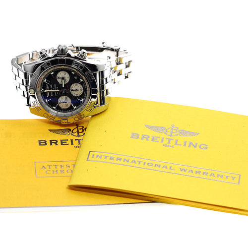 BREITLING AB0110 Chronomat 44 Chronograph Automatic Men's Watch Excellent Condition with Warranty.