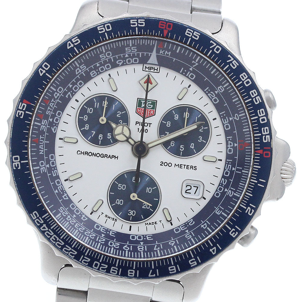 TAG Heuer 530.806K Pilot Date Chronograph Quartz Men's Watch