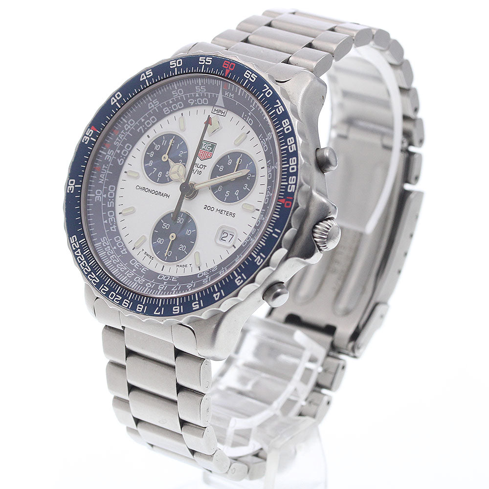 TAG Heuer 530.806K Pilot Date Chronograph Quartz Men's Watch
