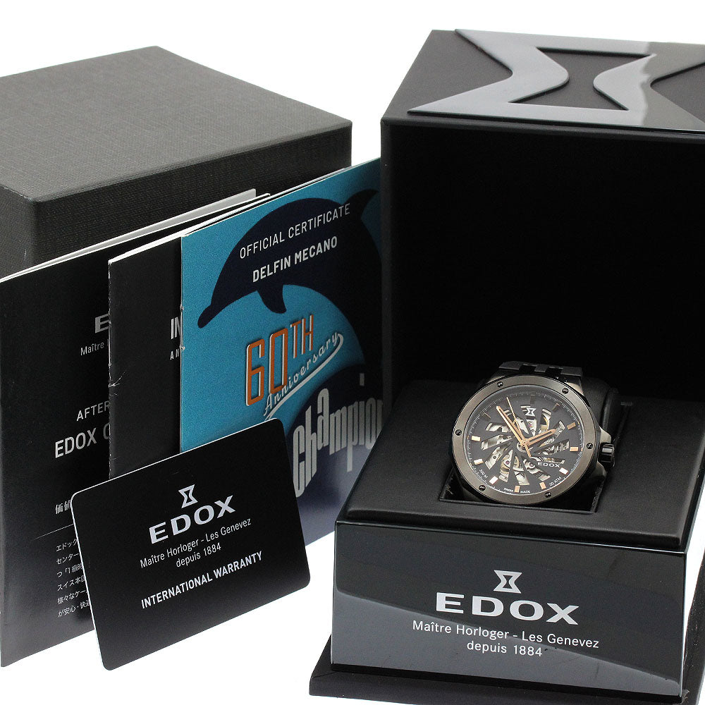 EDOX 85304 Delfin Original Meccano Limited Edition Automatic Men's Watch Excellent Condition with Box and Warranty Card