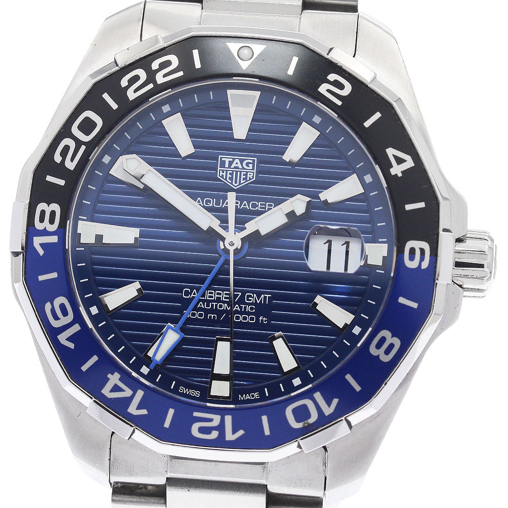 TAG Heuer Way201T.BA0927 Aquaracer Caliber 7 GMT Automatic Men's Watch Excellent Condition with Warranty.