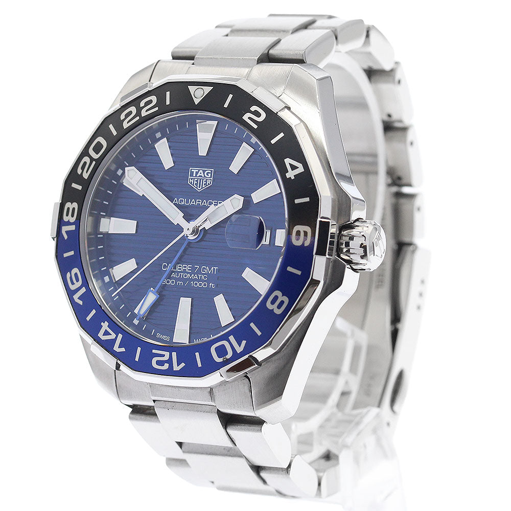 TAG Heuer Way201T.BA0927 Aquaracer Caliber 7 GMT Automatic Men's Watch Excellent Condition with Warranty.
