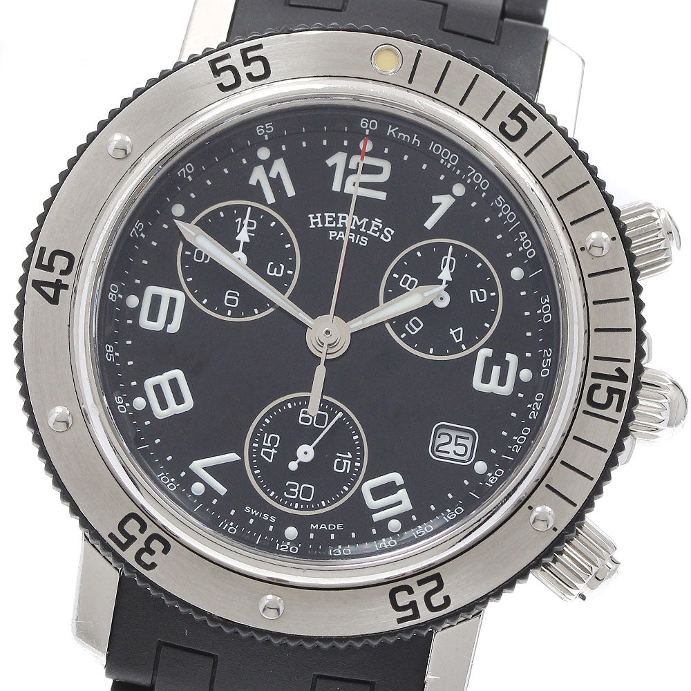 HERMES CL2.915 Clipper Diver Chronograph Quartz Men's Watch