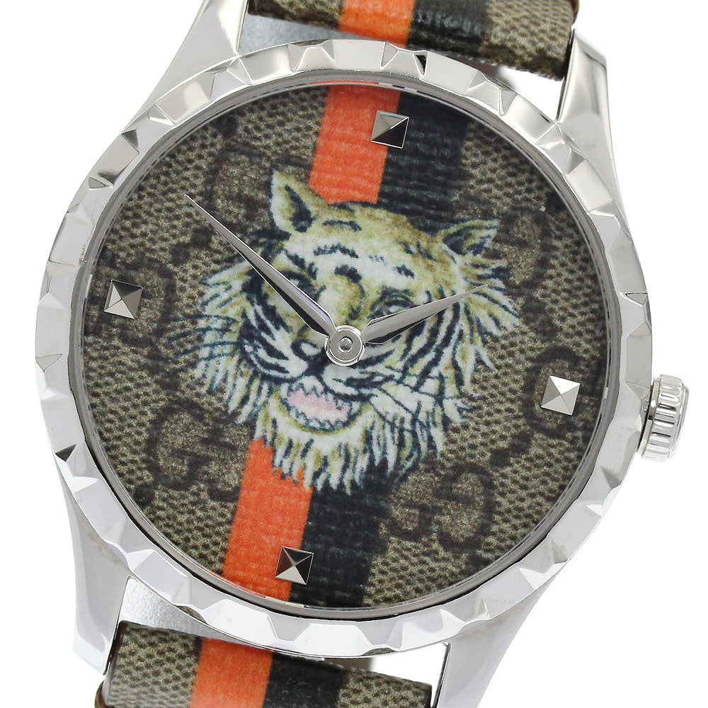 GUCCI 126.4/YA1264186 G-Timeless Tiger Quartz Boys' Watch (Good Condition)