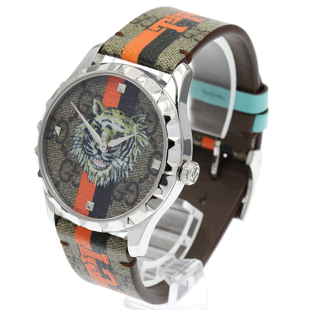 GUCCI 126.4/YA1264186 G-Timeless Tiger Quartz Boys' Watch (Good Condition)