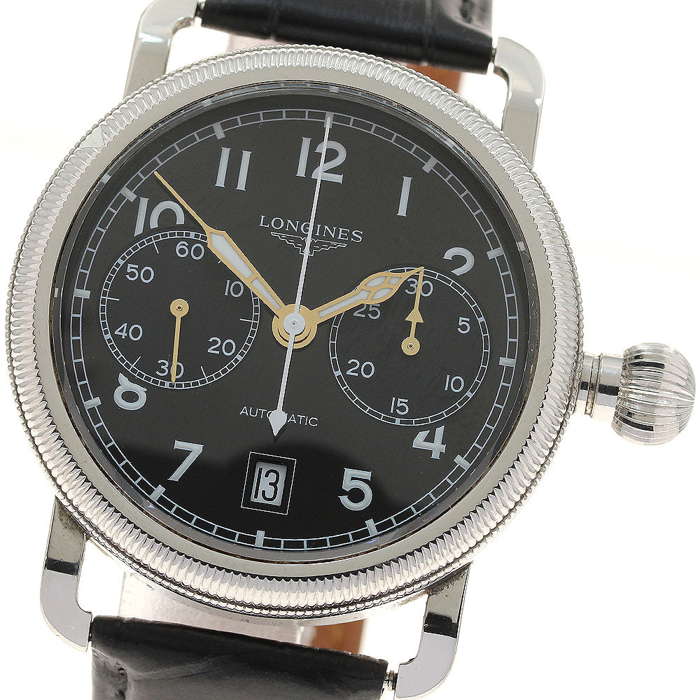 LONGINES L2.783.4 Heritage Avigation Oversize Crown Date Chronograph Automatic Men's Watch