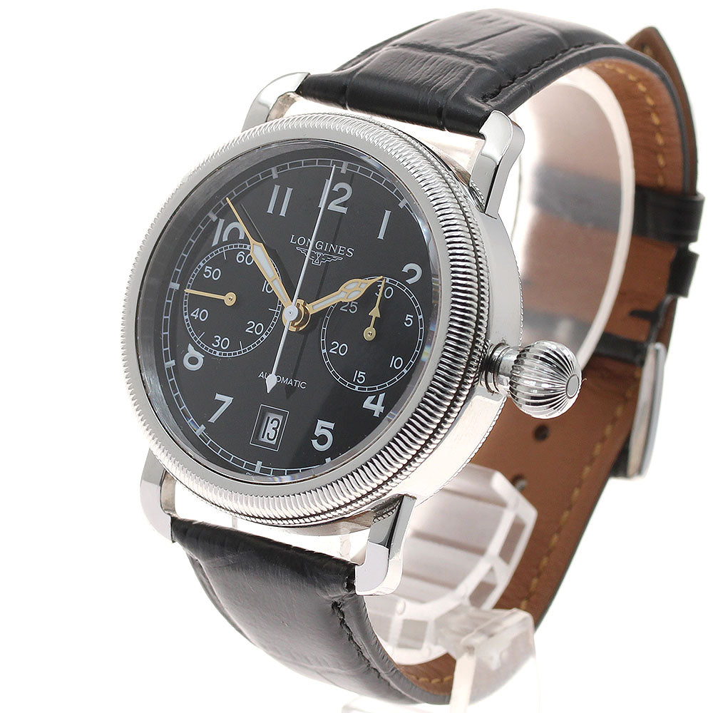 LONGINES L2.783.4 Heritage Avigation Oversize Crown Date Chronograph Automatic Men's Watch