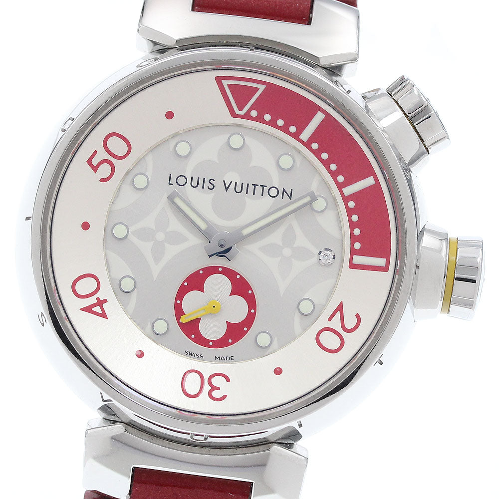LOUIS VUITTON Q131V Tambour Diving Small Seconds Quartz Ladies Watch (Good Condition)