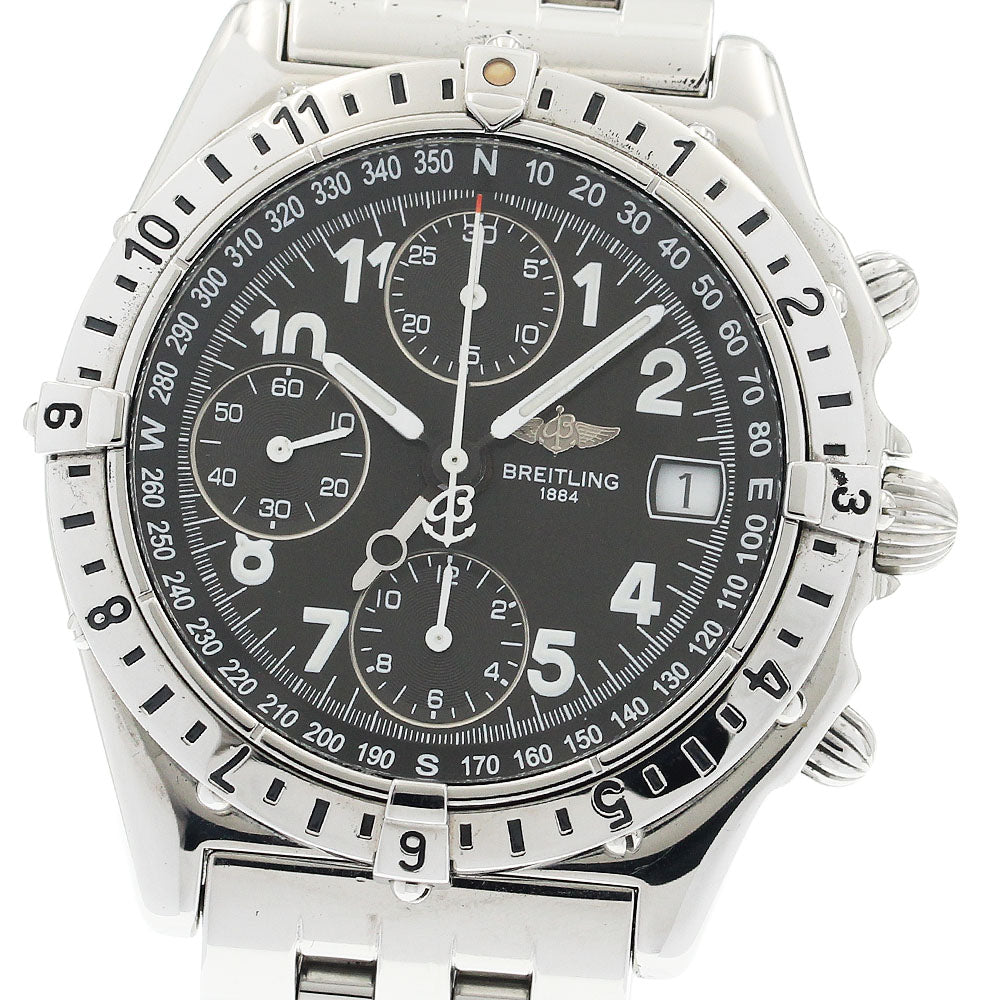 BREITLING A20048 Chronomat Longitude GMT Automatic Men's Watch (Good Condition)