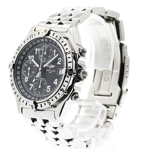 BREITLING A20048 Chronomat Longitude GMT Automatic Men's Watch (Good Condition)