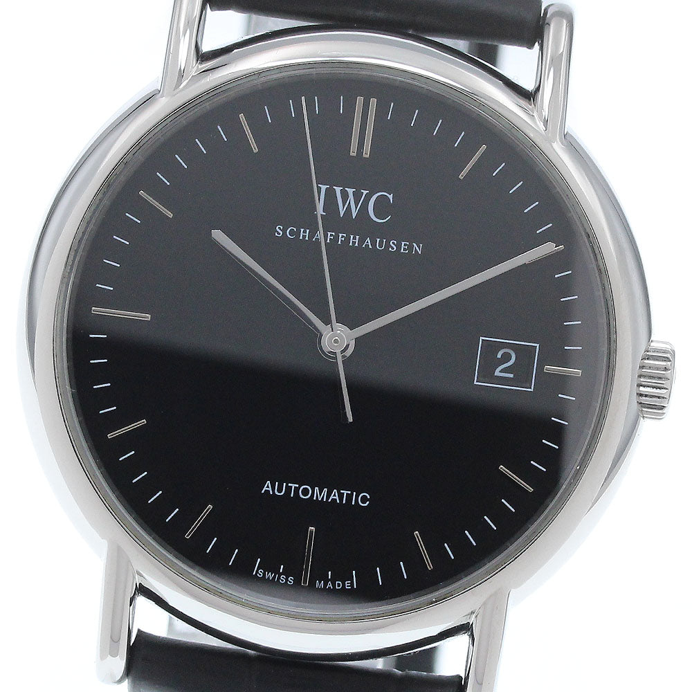 IWC SCHAFFHAUSEN IW353313 Portofino Date Automatic Men's Watch - Excellent Condition