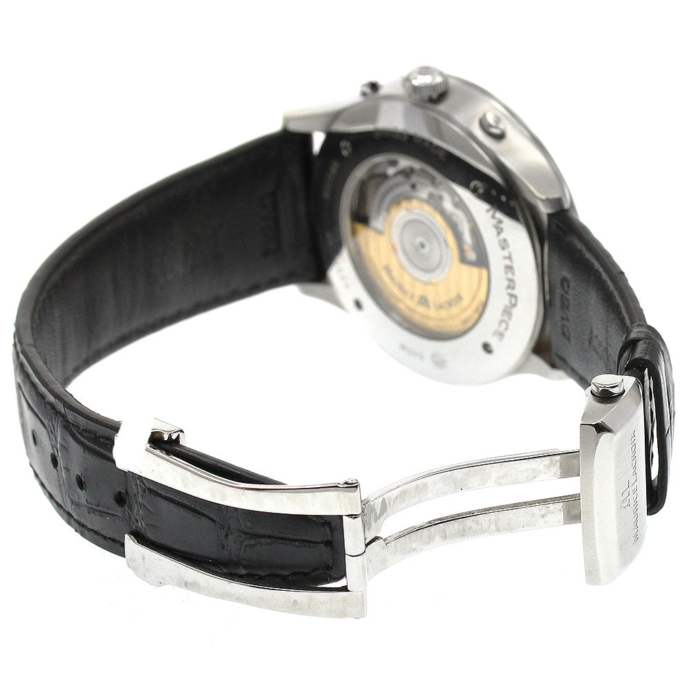 MAURICE LACROIX MP6008-SS001-110 Masterpiece Worldtimer GMT Automatic Men's Watch (Good Condition)