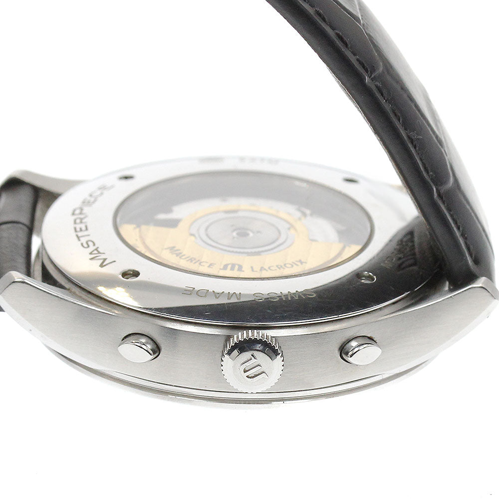 MAURICE LACROIX MP6008-SS001-110 Masterpiece Worldtimer GMT Automatic Men's Watch (Good Condition)