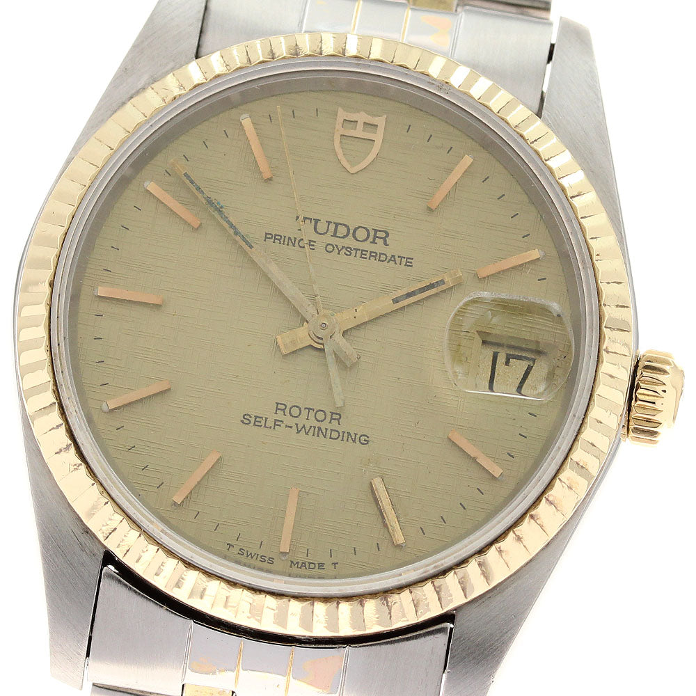 TUDOR 74033 Prince Oysterdate YG Bezel Automatic Men's Watch