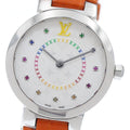 LOUIS VUITTON QA158 Tambour Slim PM 11P Multi-Stone Quartz Women's Watch (Good Condition)