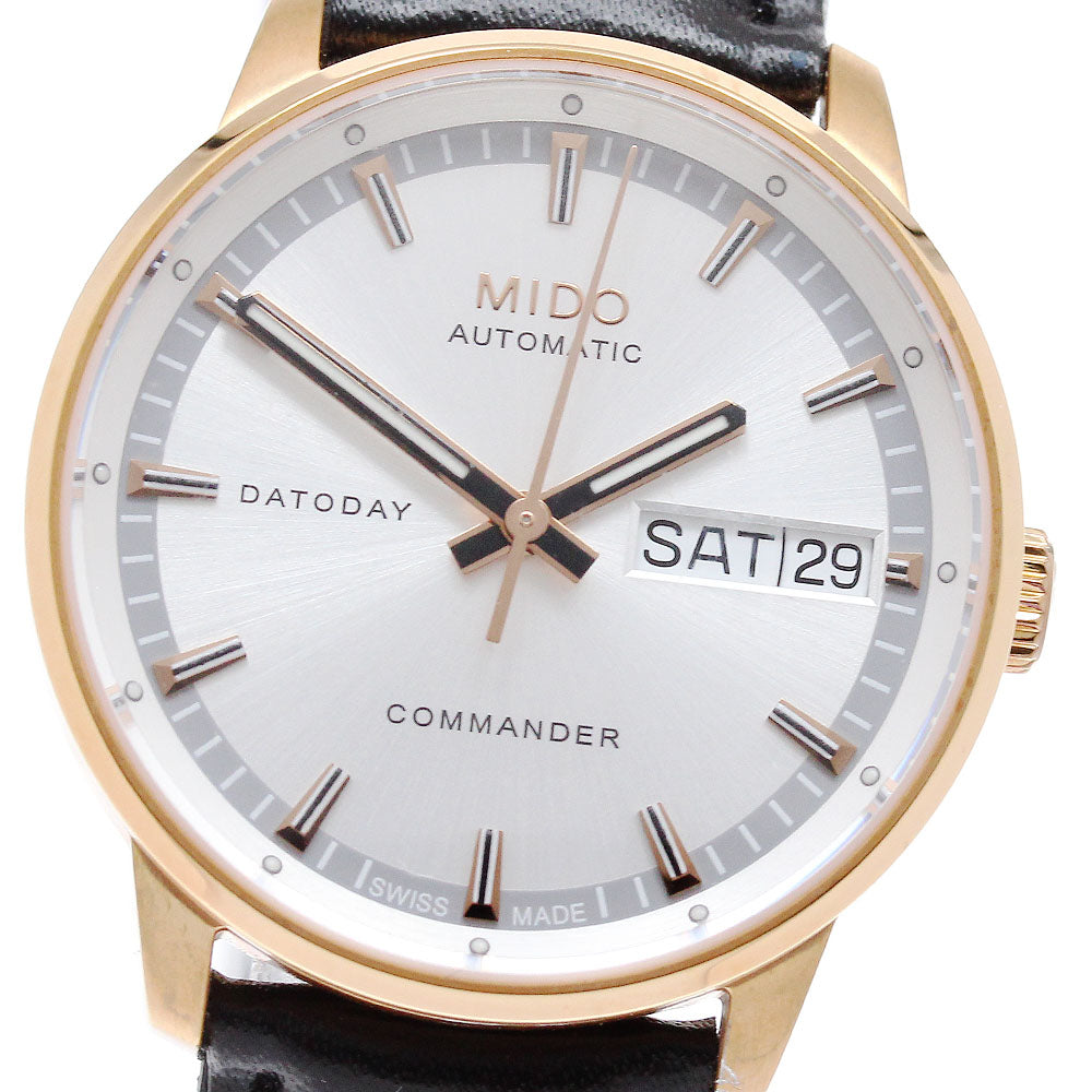MIDO M016.230.36.031.00 Commander II Chronometer Day-Date Automatic Men's Watch - Excellent Condition