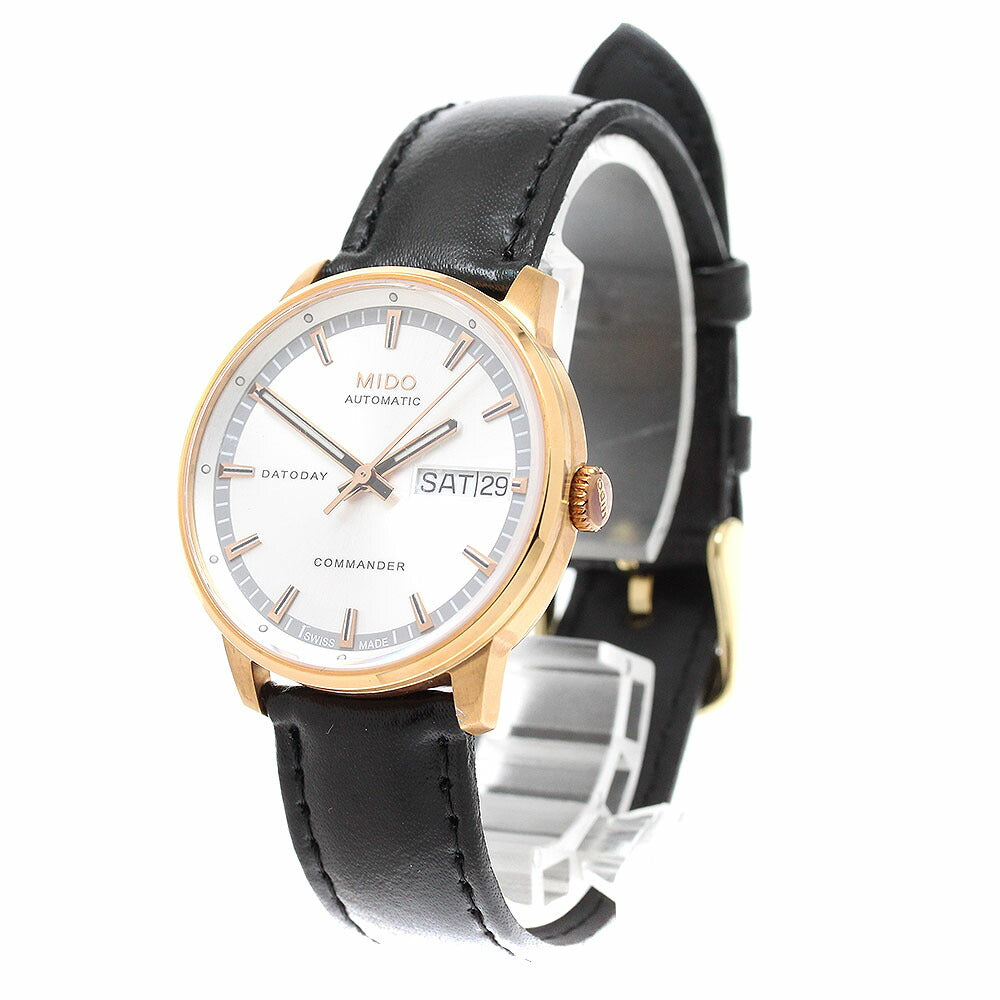 MIDO M016.230.36.031.00 Commander II Chronometer Day-Date Automatic Men's Watch - Excellent Condition