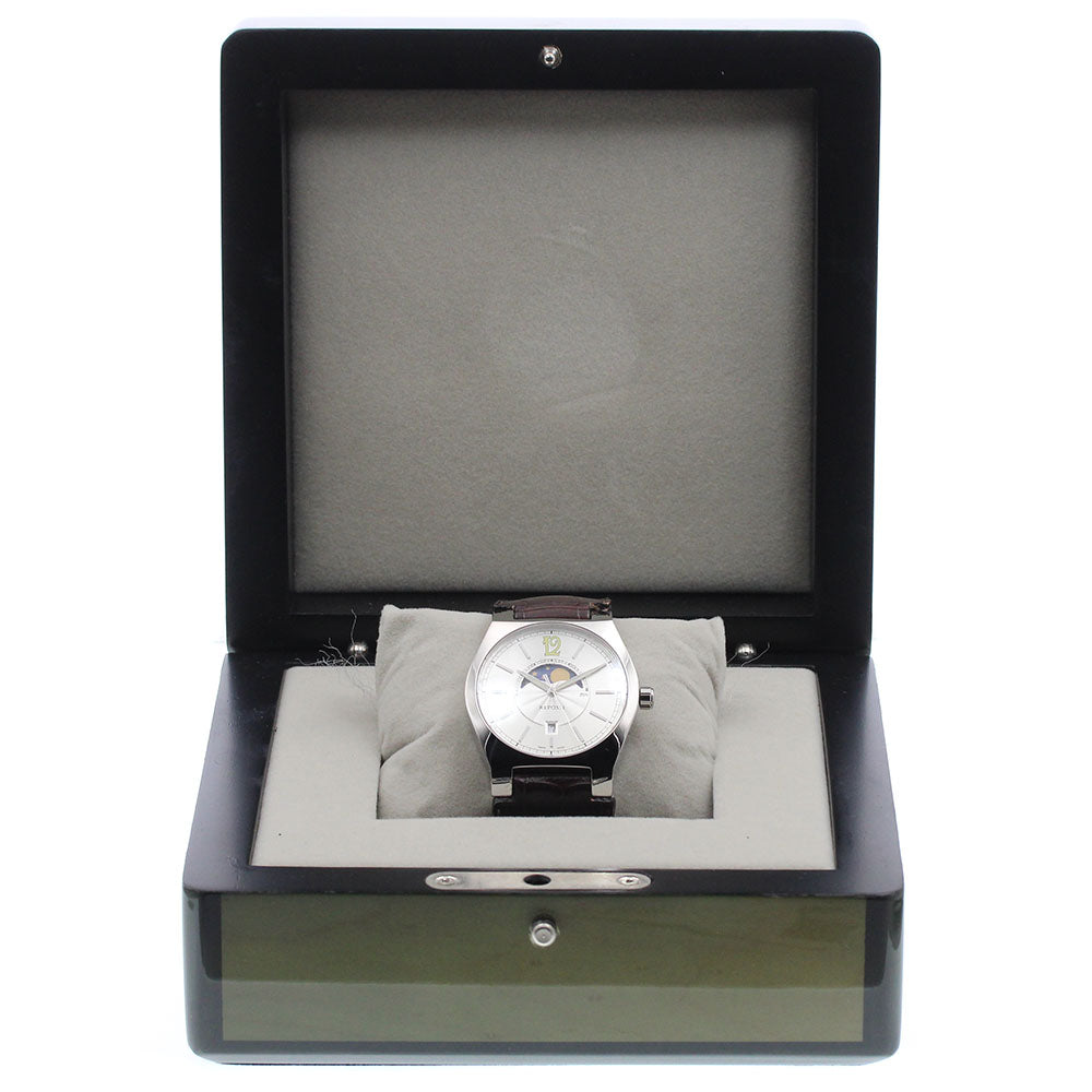 REPOSSI R8 Contemporary Series Date Quartz Men's Watch Excellent Condition with Box