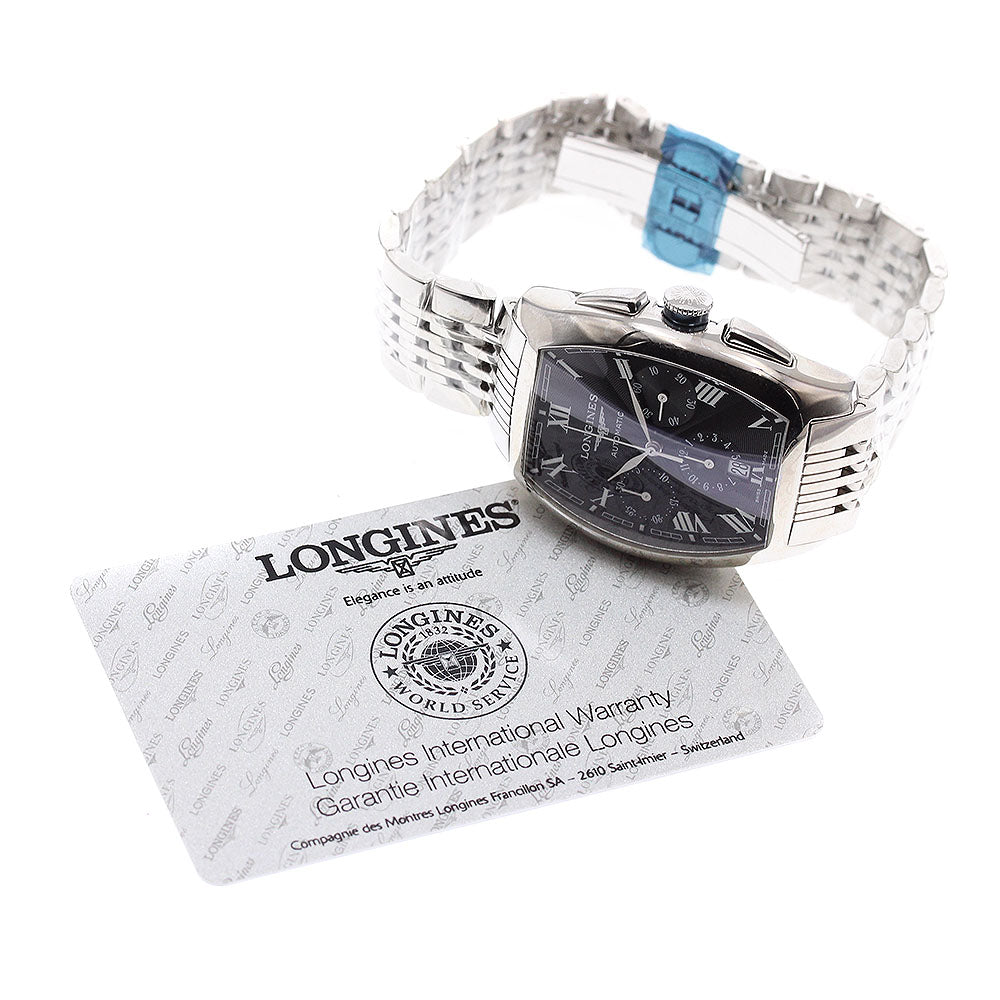 LONGINES L2.643.4 Evidenza Chronograph Date Automatic Men's Watch Excellent Condition with Warranty Card