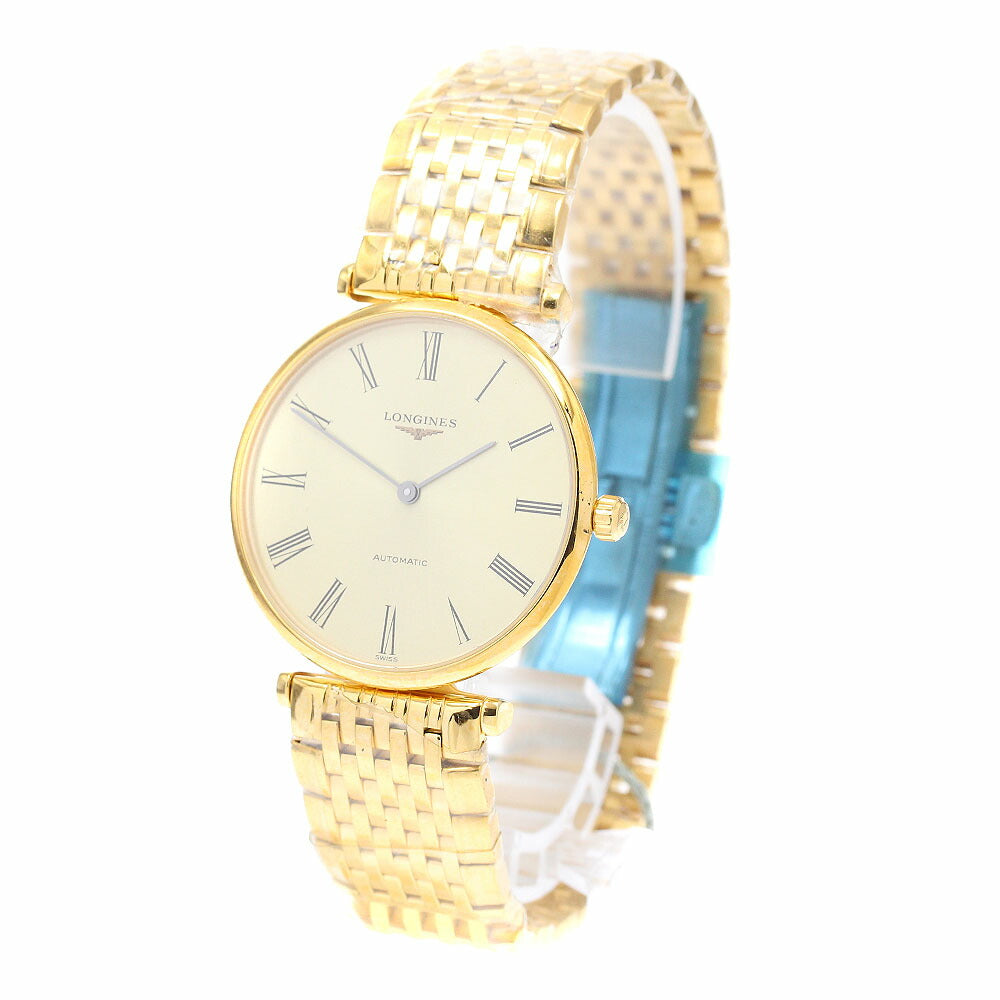 LONGINES L4.708.2 Grand Classic Back Skeleton Automatic Men's Watch Excellent Condition with Warranty Card