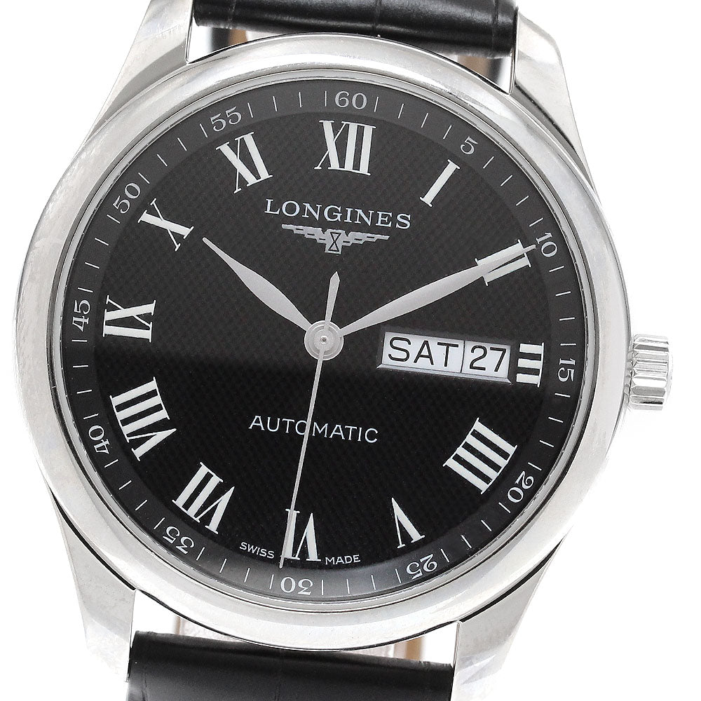 LONGINES L2.755.4 Master Collection Day-Date Automatic Men's Watch Excellent Condition with Warranty Card