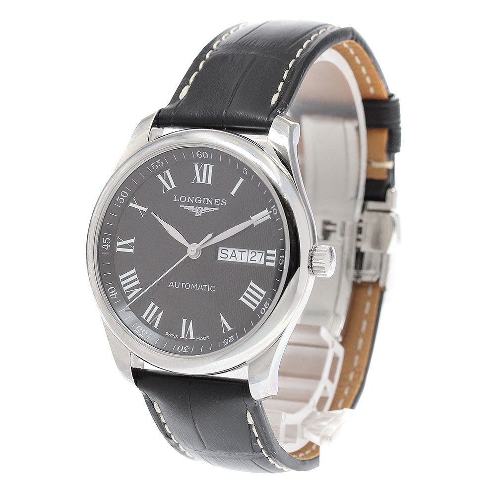 LONGINES L2.755.4 Master Collection Day-Date Automatic Men's Watch Excellent Condition with Warranty Card