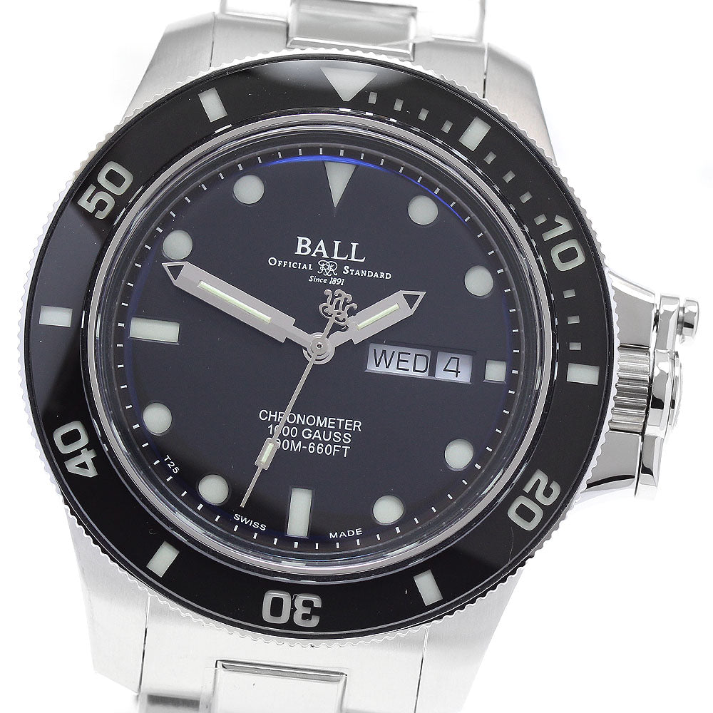 BALLWATCH DM2218B-SCJ-BK Engineer Hydrocarbon Original Day-Date Automatic Men's Watch Unused with Warranty.