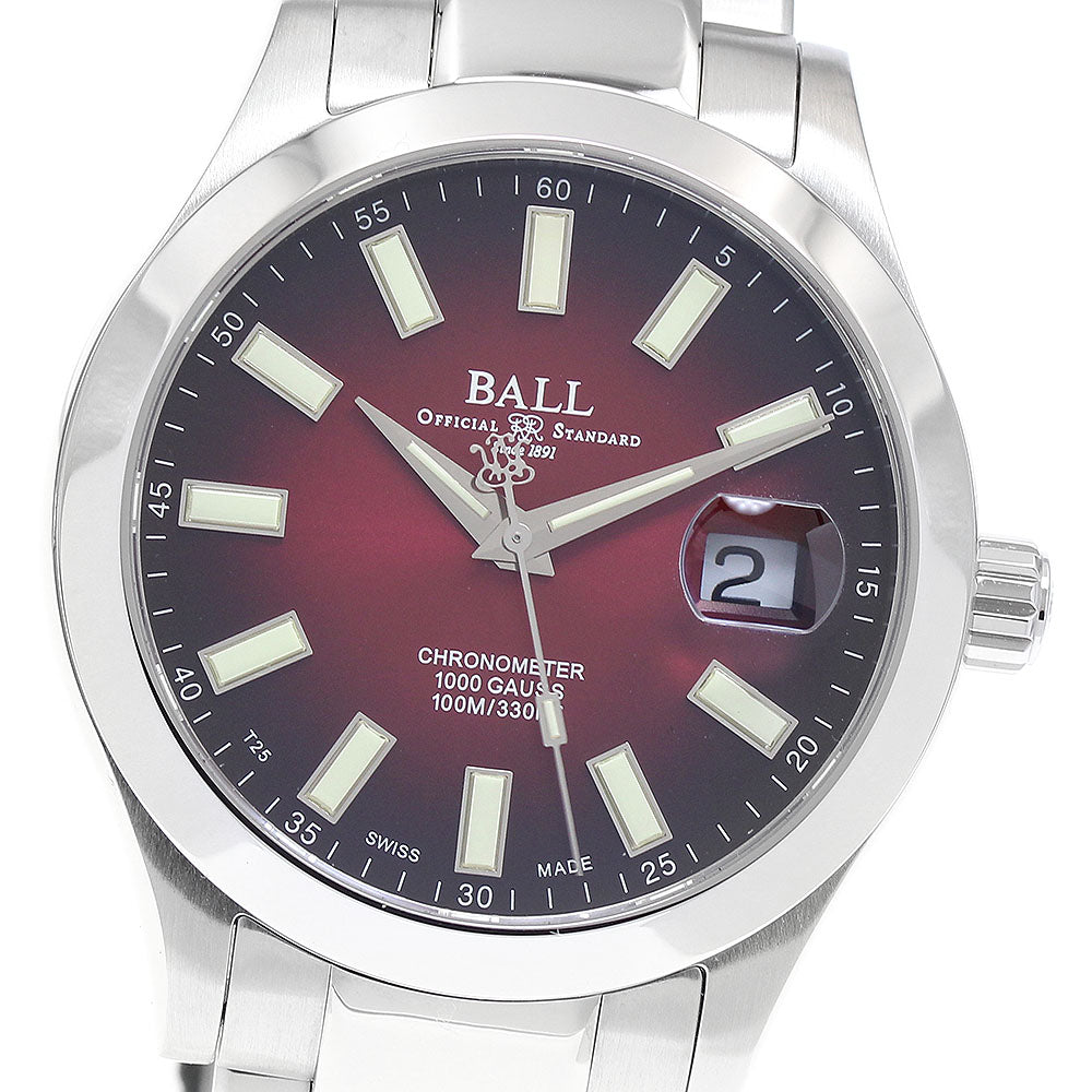 BALLWATCH NM9026C-S6CJ-RD Marvelite Chronometer Date Automatic Men's Watch Unused with Inner Box and Warranty Card.
