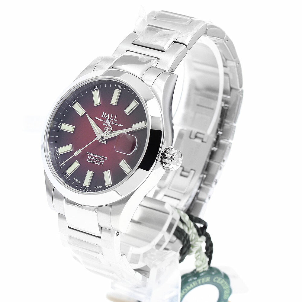 BALLWATCH NM9026C-S6CJ-RD Marvelite Chronometer Date Automatic Men's Watch Unused with Inner Box and Warranty Card.