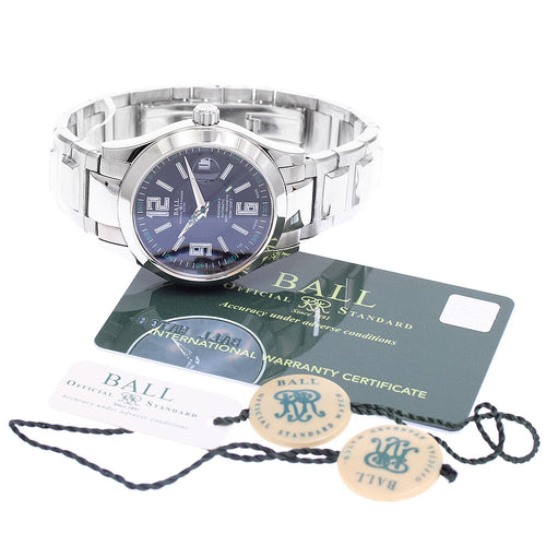 BALL WATCH NM1020C-S4-BK Engineer II Arabic Date Automatic Men's Watch Unused with Inner Box and Warranty Card.
