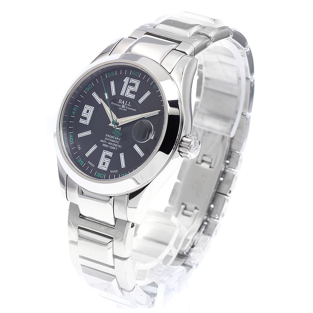 BALL WATCH NM1020C-S4-BK Engineer II Arabic Date Automatic Men's Watch Unused with Inner Box and Warranty Card.