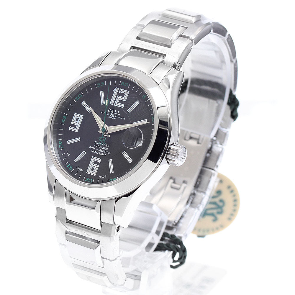 BALL WATCH NM1020C-S4-BK Engineer II Arabic Date Automatic Men's Watch Unused with Warranty.