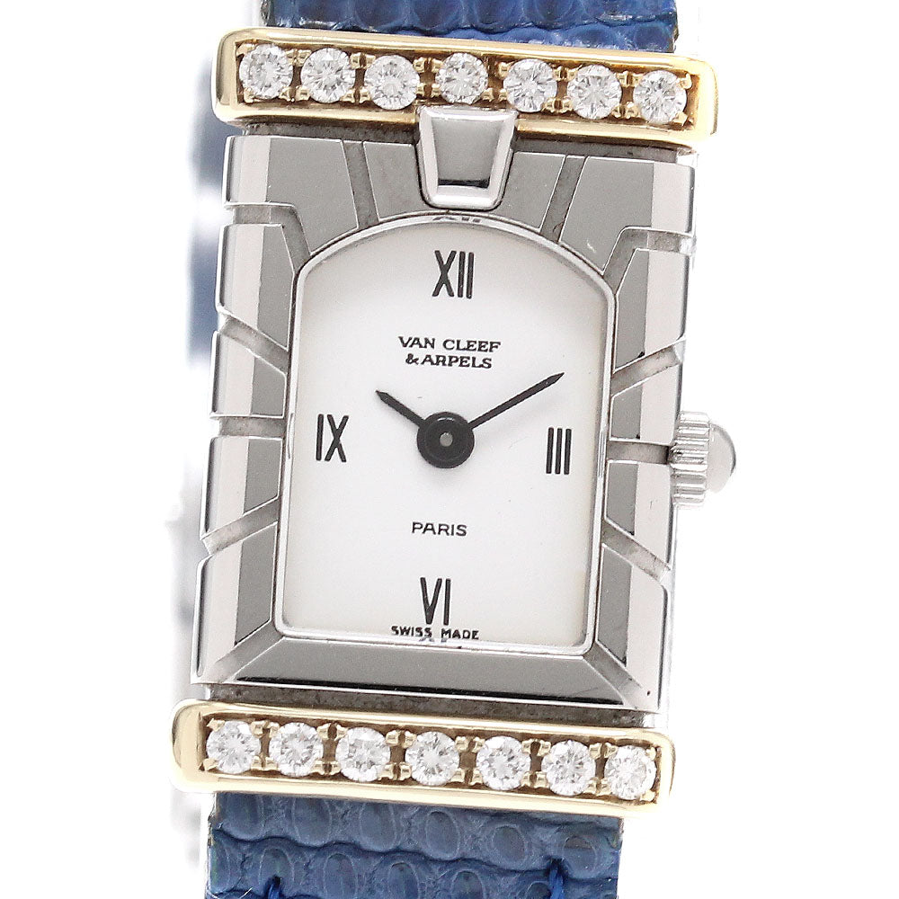 Van Cleef & Arpels Ref.431963T5 Facade Diamond Bezel Quartz Ladies Watch