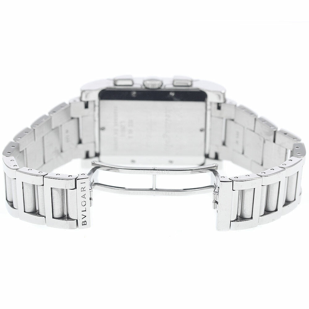 BVLGARI RTC49S Rettangolo Date Chronograph Quartz Men's Watch