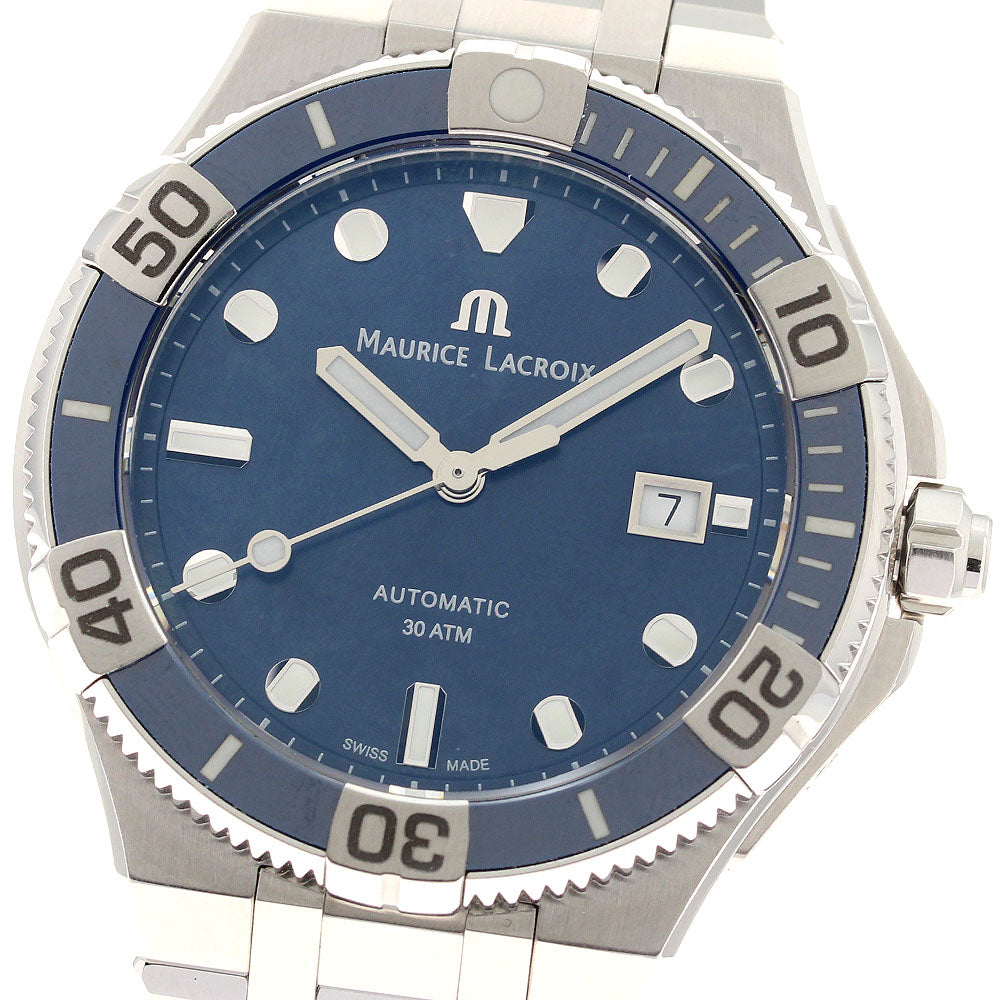 MAURICE LACROIX AI6058-SS002-430-2 Icon Venturer Date Automatic Men's Watch Excellent Condition