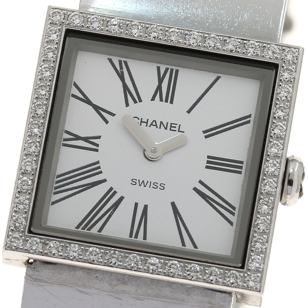 CHANEL H0830 Mademoiselle Diamond Bezel Quartz Women's Watch