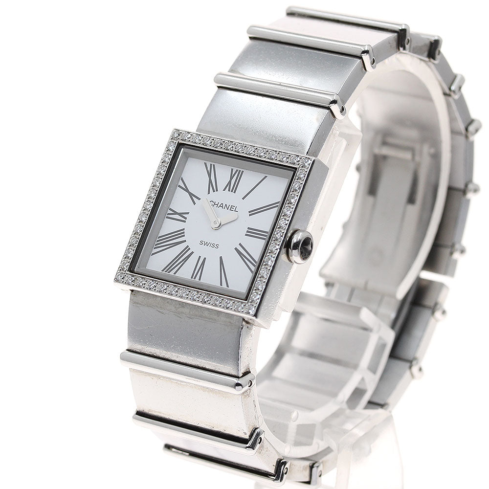 CHANEL H0830 Mademoiselle Diamond Bezel Quartz Women's Watch