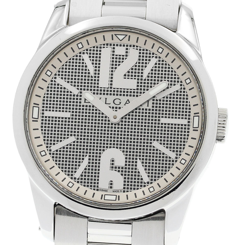 BVLGARI ST37S Solo Tempo Quartz Men's Watch Excellent Condition with Warranty Card