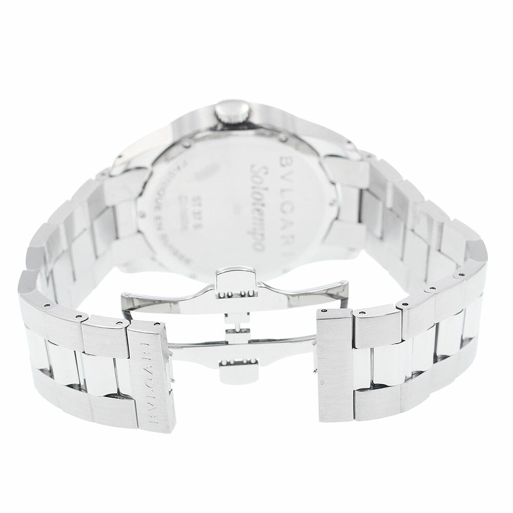 BVLGARI ST37S Solo Tempo Quartz Men's Watch Excellent Condition with Warranty Card