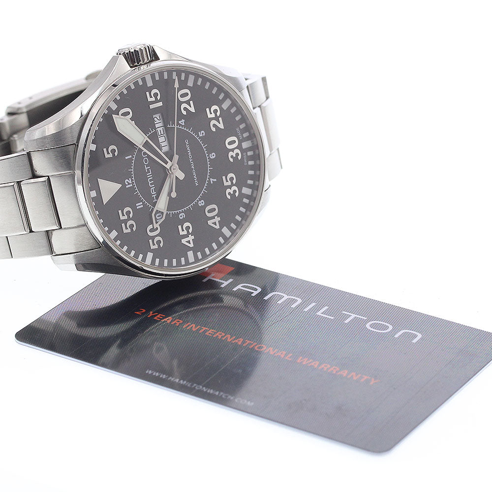 HAMILTON H647150/H64715135 Khaki Pilot Day-Date Automatic Men's Watch with Warranty
