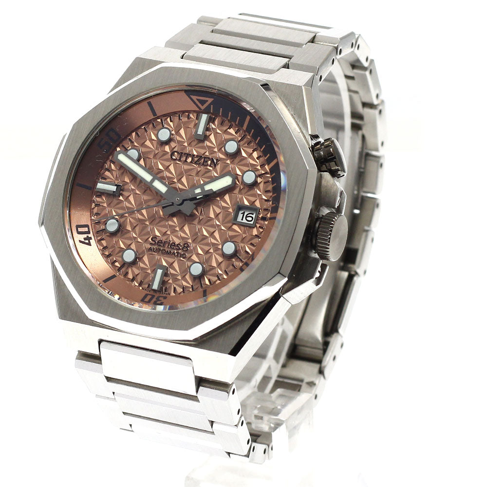CITIZEN NB6066-51W/9051-009KM03 Series Eight Limited Edition of 1700 Pieces Worldwide Automatic Winding Men's Watch Excellent Condition with Box and Warranty Card.