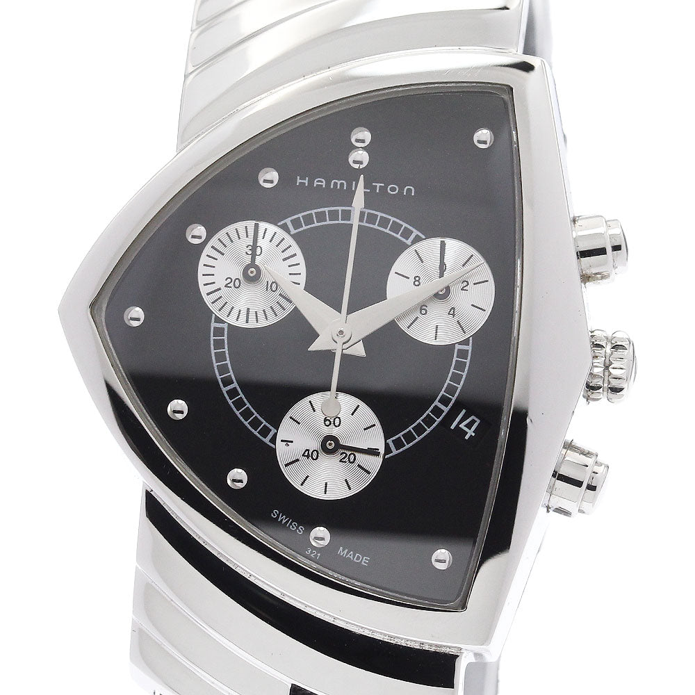 HAMILTON H244121 Ventura Date Chronograph Quartz Men's Watch with Warranty