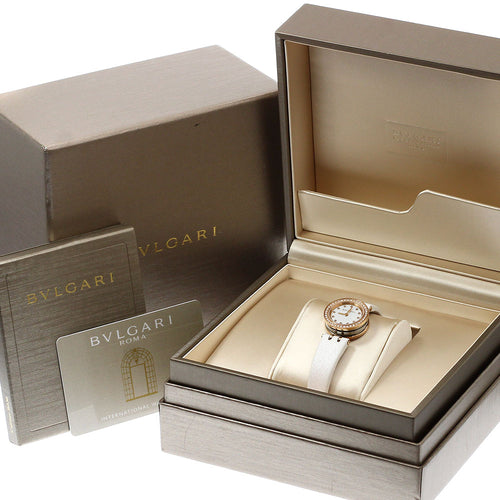 BVLGARI BZP23SG/BZ23WSGDL/12 B-zero1 12P Diamond Diamond Bezel Quartz Ladies Watch with Box and Warranty