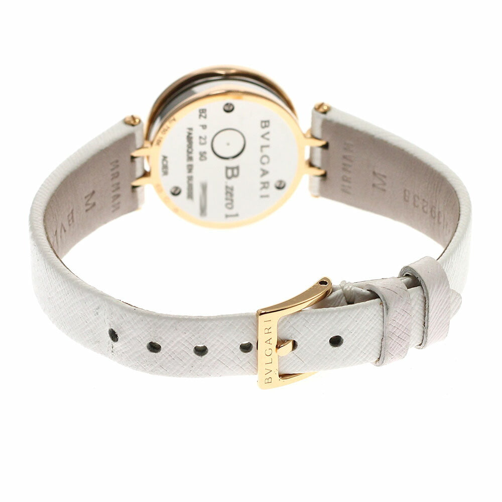 BVLGARI BZP23SG/BZ23WSGDL/12 B-zero1 12P Diamond Diamond Bezel Quartz Ladies Watch with Box and Warranty